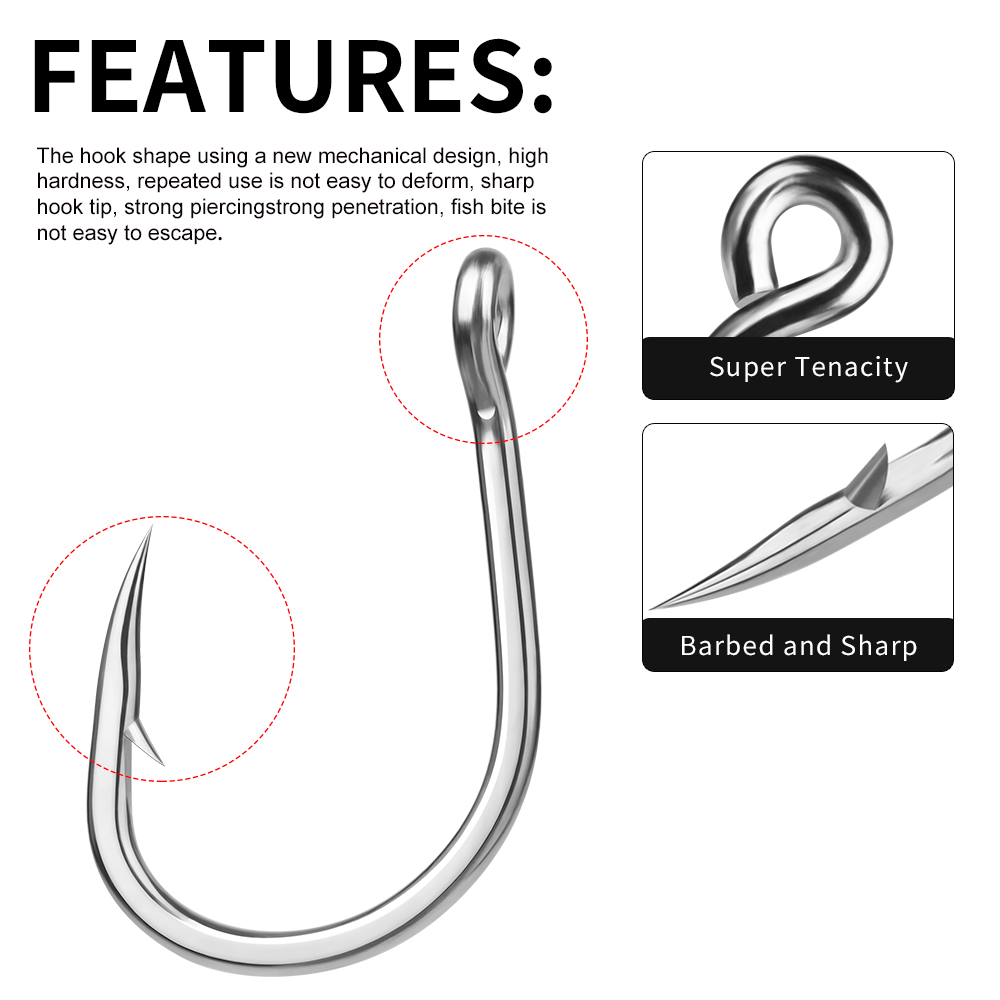 PROBEROS 10pcs/lot Fishing Hoo - Fishing Hook Assortment 评论和价格